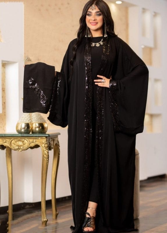 Abaya allaitement zips discrets